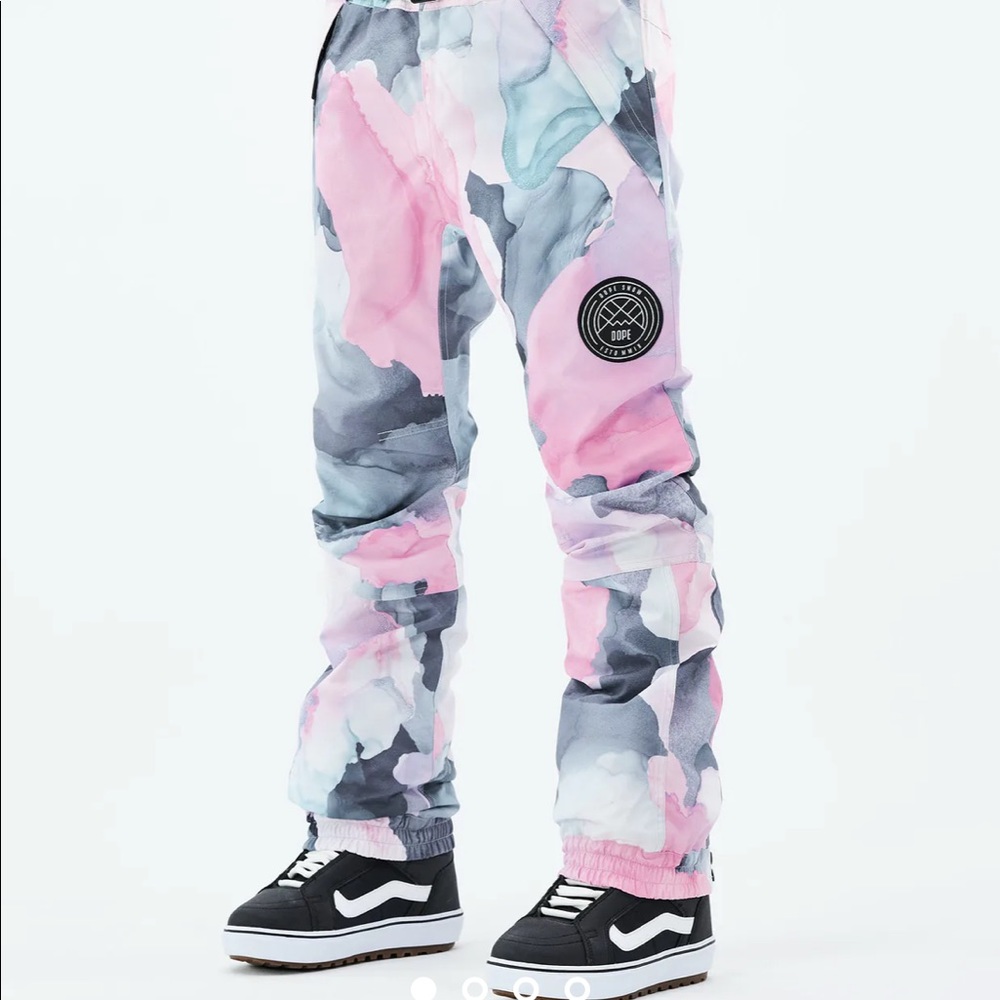 DOPE Abstract Pink and Gray Joggers